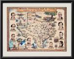 Centennial Map of Texas 1934
